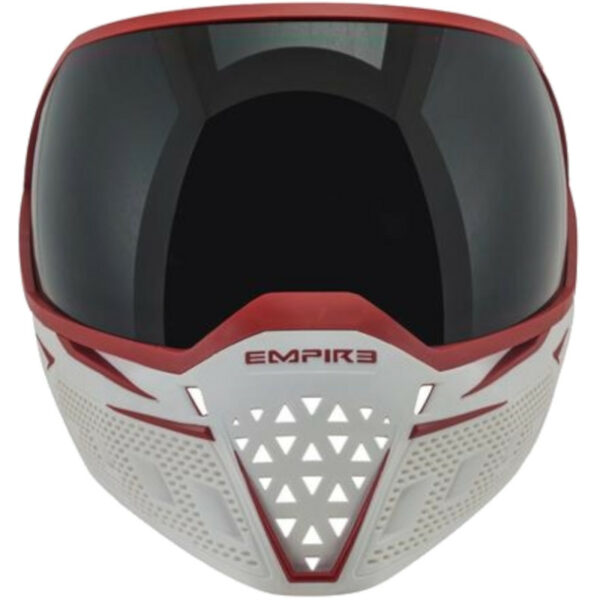 Empire White & Red EVS Thermal Clear Paintball Mask