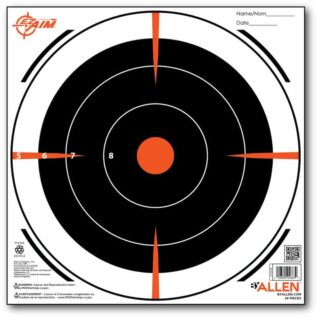Allen EZ Aim Paper 8" Bullseye Target - 26 Pack