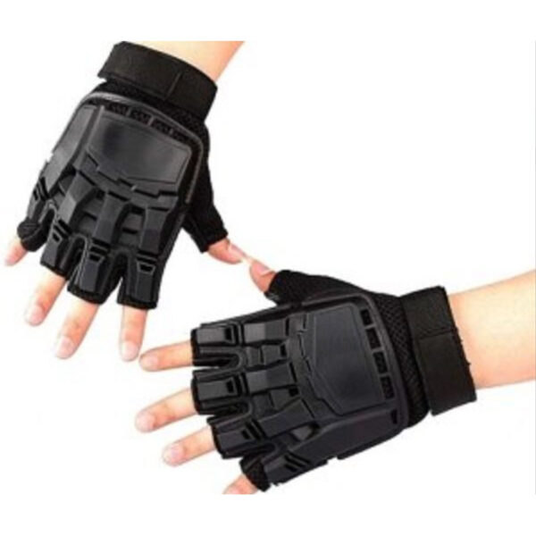 Ballistic Half Finger Hard Gloves