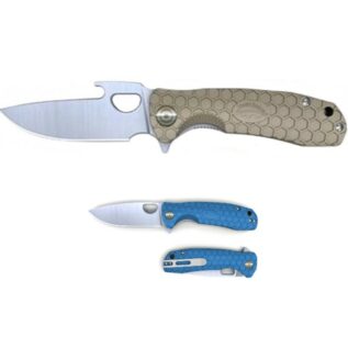 Honey Badger Medium Opener Folding Knife - Blue