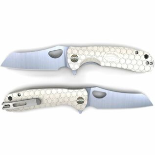 Honey Badger Wharncleaver Folding Knife - White/Large