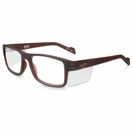Wiley X WX Epic Clear Matte Hickory Brown Frame