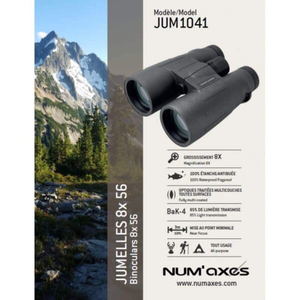 Num’axes 8x56 Binoculars