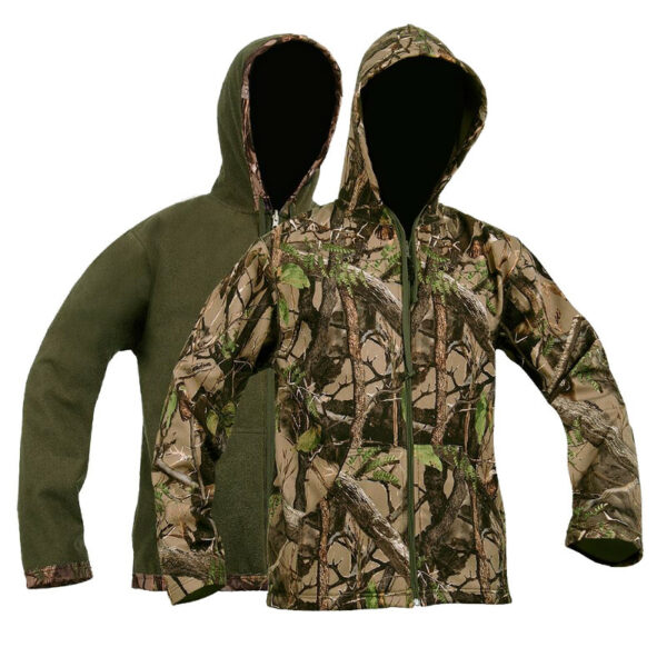 Sniper Africa Mens Soft Shell Reversible Hoodie