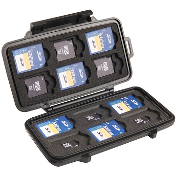 Pelican Waterproof Memory Card Case - 0915 (Black)