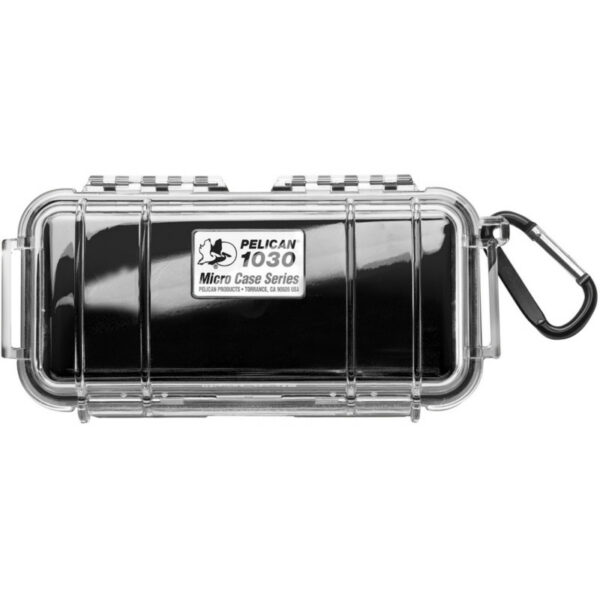 Pelican - 1030 Micro Case with Liner (Black/Clear)