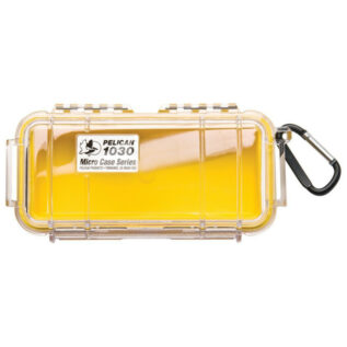 Pelican - 1030 Micro Case with Liner (Yellow/Clear)