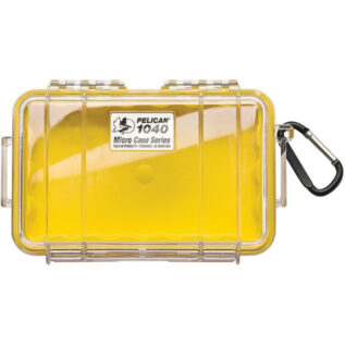 Pelican - 1040 Micro Case with Liner (Yellow/Clear)