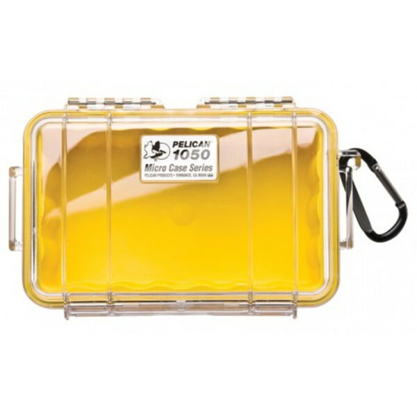 Pelican - 1050 Micro Case with Liner (Yellow/Clear)