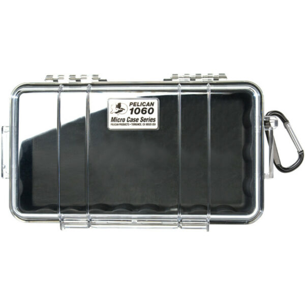 Pelican - 1060 Micro Case with Liner (Black/Clear)