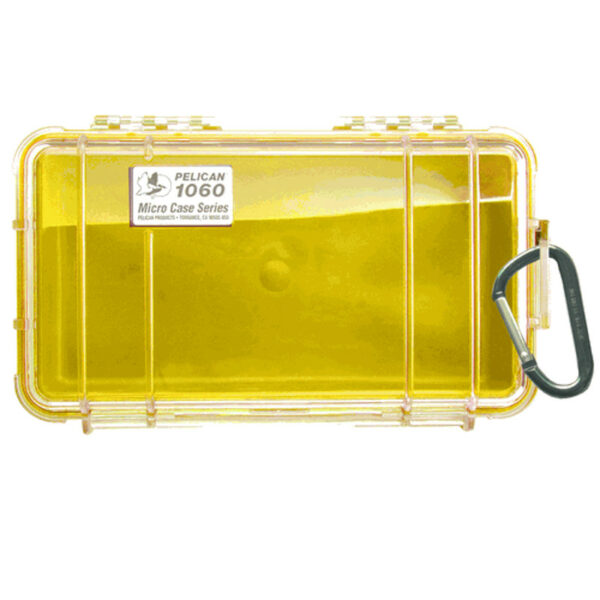 Pelican - 1060 Micro Case with Liner (Yellow/Clear)