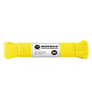 Rothco Safety Yellow Polyester Paracord
