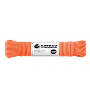 Rothco Safety Orange Polyester Paracord