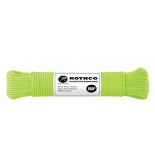Rothco Safety Green Polyester Paracord
