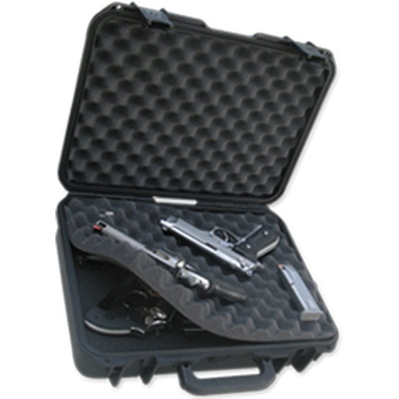 SKM iSeries 1813-5 Mil-Spec Pistol Case - Black / Cubed Foam