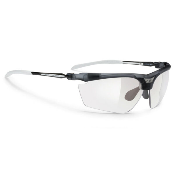 Rudy Project SN667887MW Magster Frozen Ash Impactx2 Clear to Laser Black Sunglasses