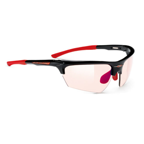 Rudy Project SP048942MR Noyz Black Gloss Impactx2 Clear to Red Sunglasses