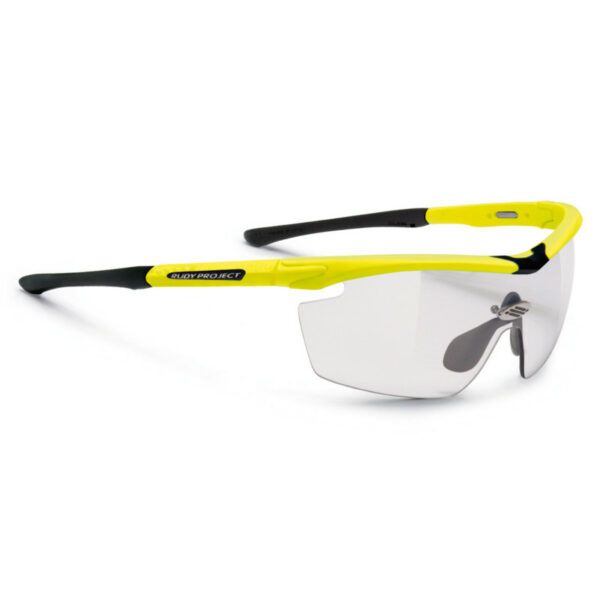 Rudy Project SP117376 Genetyk Yellow Fluo Gloss Impactx2 Clear to Black Sunglasses