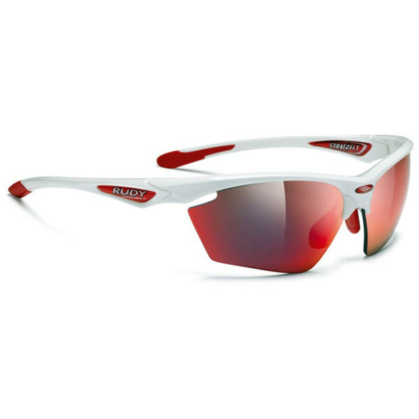 Rudy Project SP233869-000E Stratofly White Gloss Multilaser Red Sunglasses