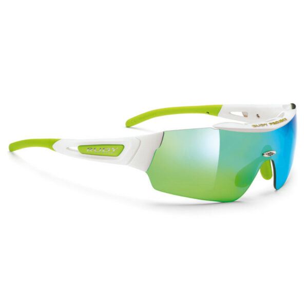 Rudy Project SP304169PME Ergomask White Gloss Multilaser Green Sunglasses