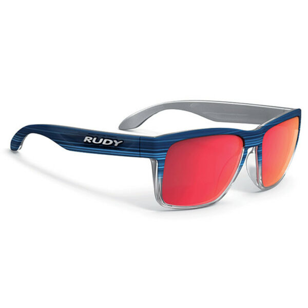 Rudy Project SP316293-0000 Spinhawk Blue Streaked Matte Polar 3FX HDR MLS Red Sunglasses