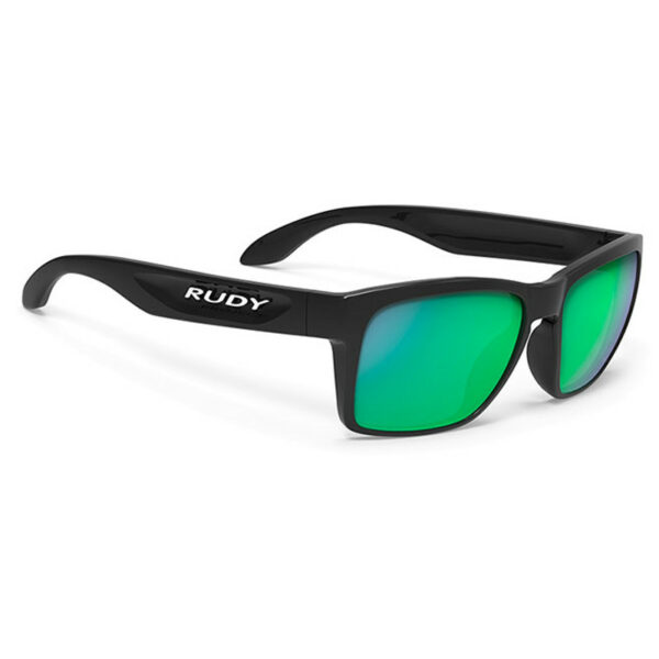 Rudy Project SP384142-0000 Spinhawk Slim Black Gloss Multilaser Green Sunglasses