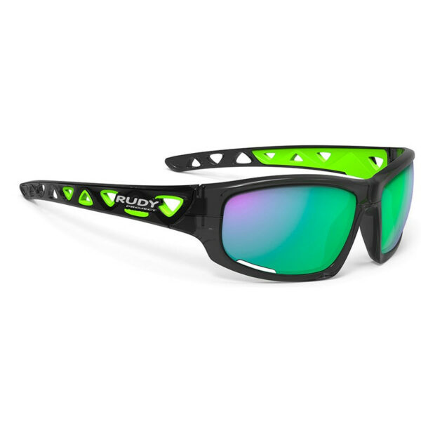 Rudy Project SP434195-0000 Airgrip Crystal Graphite Multilaser Green Sunglasses
