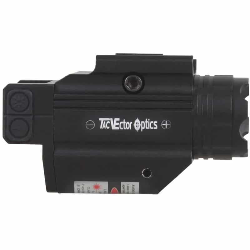 Vector Optics Doublecross Compact Red Laser Sight With Flashlight