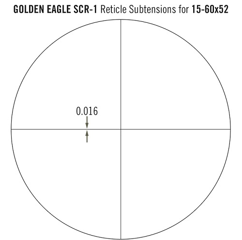 Vortex Rifle Scope - Golden Eagle 15-60x52 SCR-1 (MOA) Reticle Detail